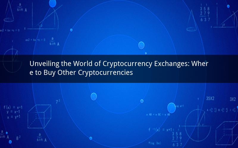 Unveiling the World of Cryptocurrency Exchanges: Where to Buy Other Cryptocurrencies