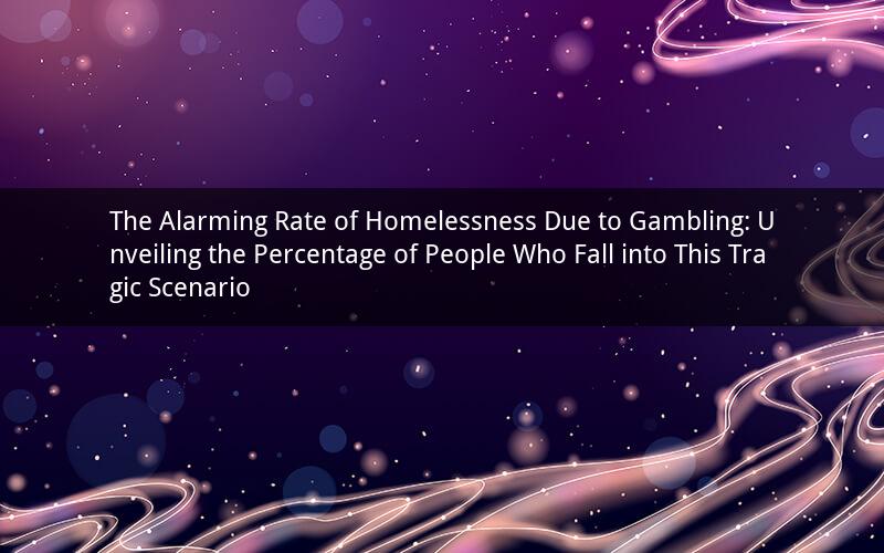 The Alarming Rate of Homelessness Due to Gambling: Unveiling the Percentage of People Who Fall into This Tragic Scenario