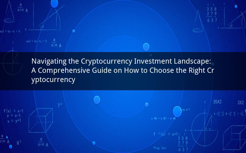 Navigating the Cryptocurrency Investment Landscape: A Comprehensive Guide on How to Choose the Right Cryptocurrency