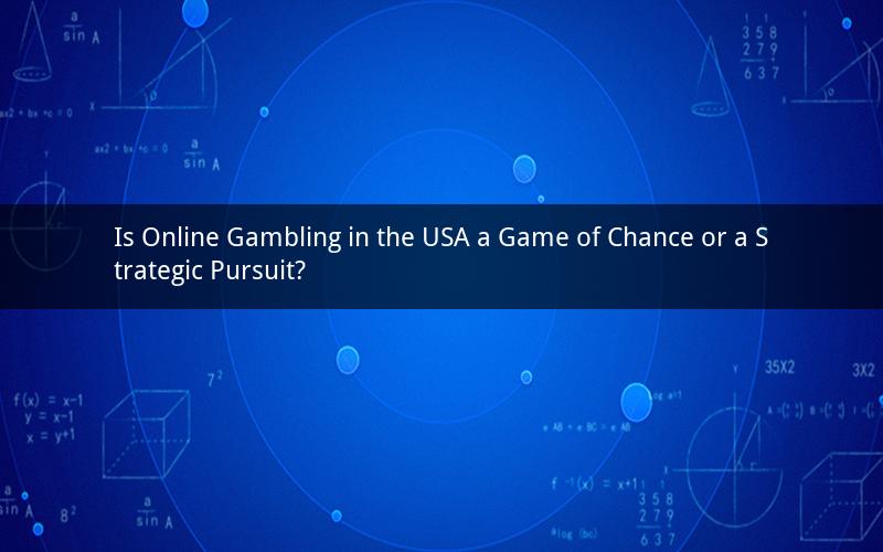 Is Online Gambling in the USA a Game of Chance or a Strategic Pursuit?